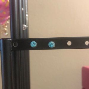 Blue stud earrings